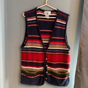 Women’s cotton button up vest